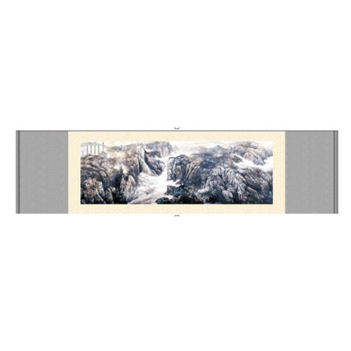 夔门雄风织锦画轴 重庆三峡风光特色